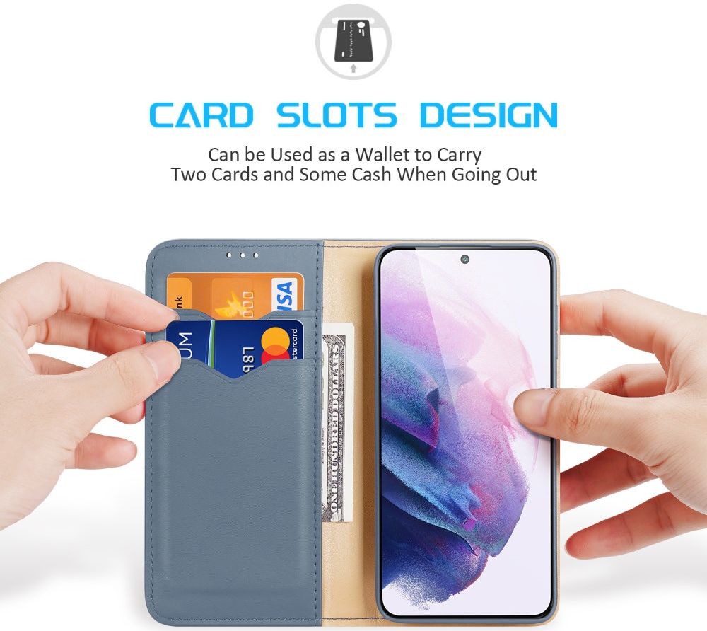 Dux Ducis Hivo Samsung Galaxy S22 Plus Hoesje RFID Book Case Blauw afbeelding 5