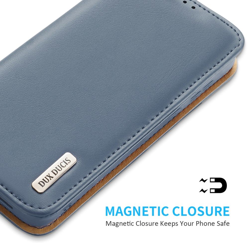 Dux Ducis Hivo Samsung Galaxy S22 Plus Hoesje RFID Book Case Blauw afbeelding 7