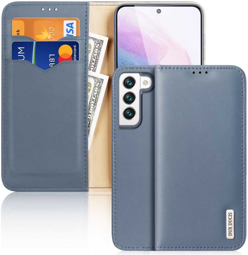 Dux Ducis Hivo Samsung Galaxy S22 Plus Hoesje RFID Book Case Blauw afbeelding 1