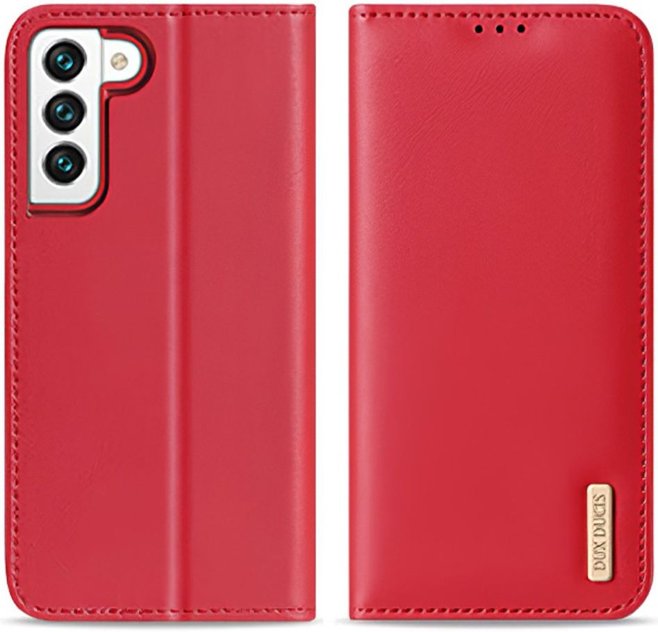 Dux Ducis Hivo Samsung Galaxy S22 Plus Hoesje RFID Book Case Rood afbeelding 2