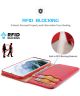 Dux Ducis Hivo Samsung Galaxy S22 Ultra Hoesje RFID Book Case Rood