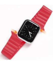 Dux Ducis Apple Watch 1-9/SE 38/40/41MM Bandje Magneetsluiting Rood