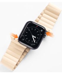 Dux Ducis Apple Watch 42MM / 44MM / 45MM Bandje Magneetsluiting Beige