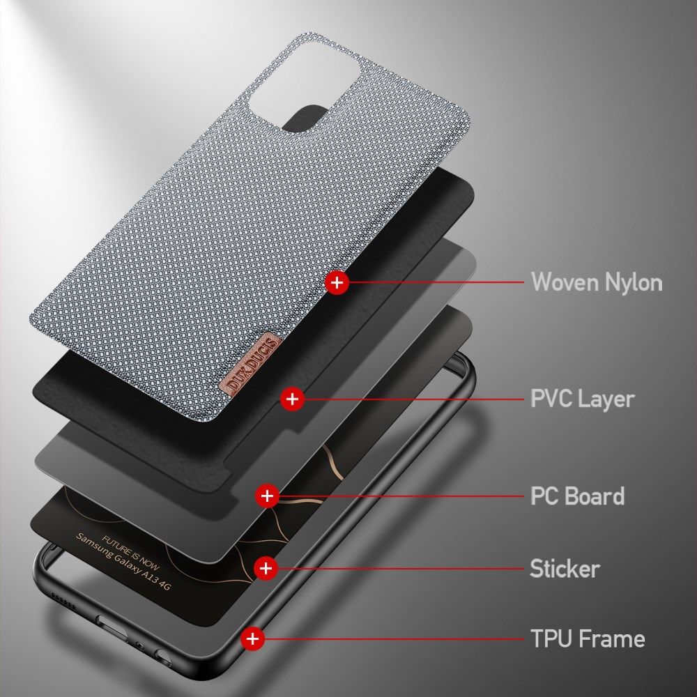 Dux Ducis Fino Series Samsung Galaxy A13 4G Hoesje Back Cover Blauw afbeelding 4