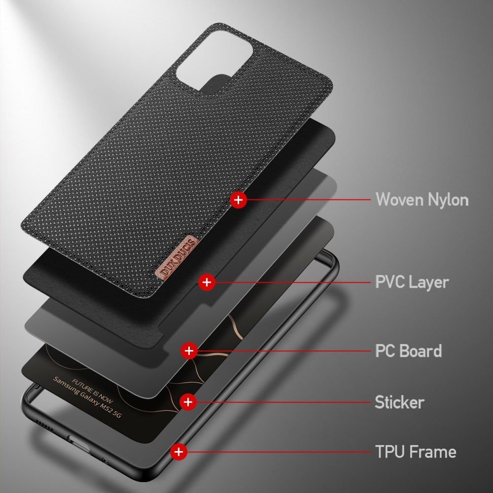 Dux Ducis Fino Series Samsung Galaxy M52 Hoesje Back Cover Zwart afbeelding 7