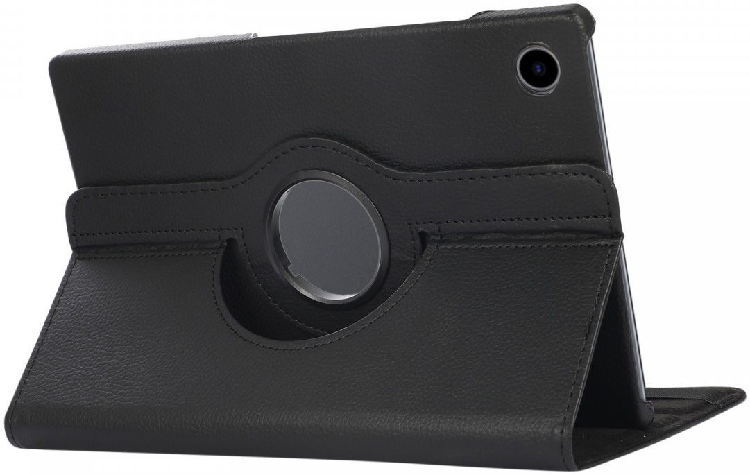 Samsung Galaxy Tab A8 Hoes 360 Graden Draaibare Book Case Zwart afbeelding 2
