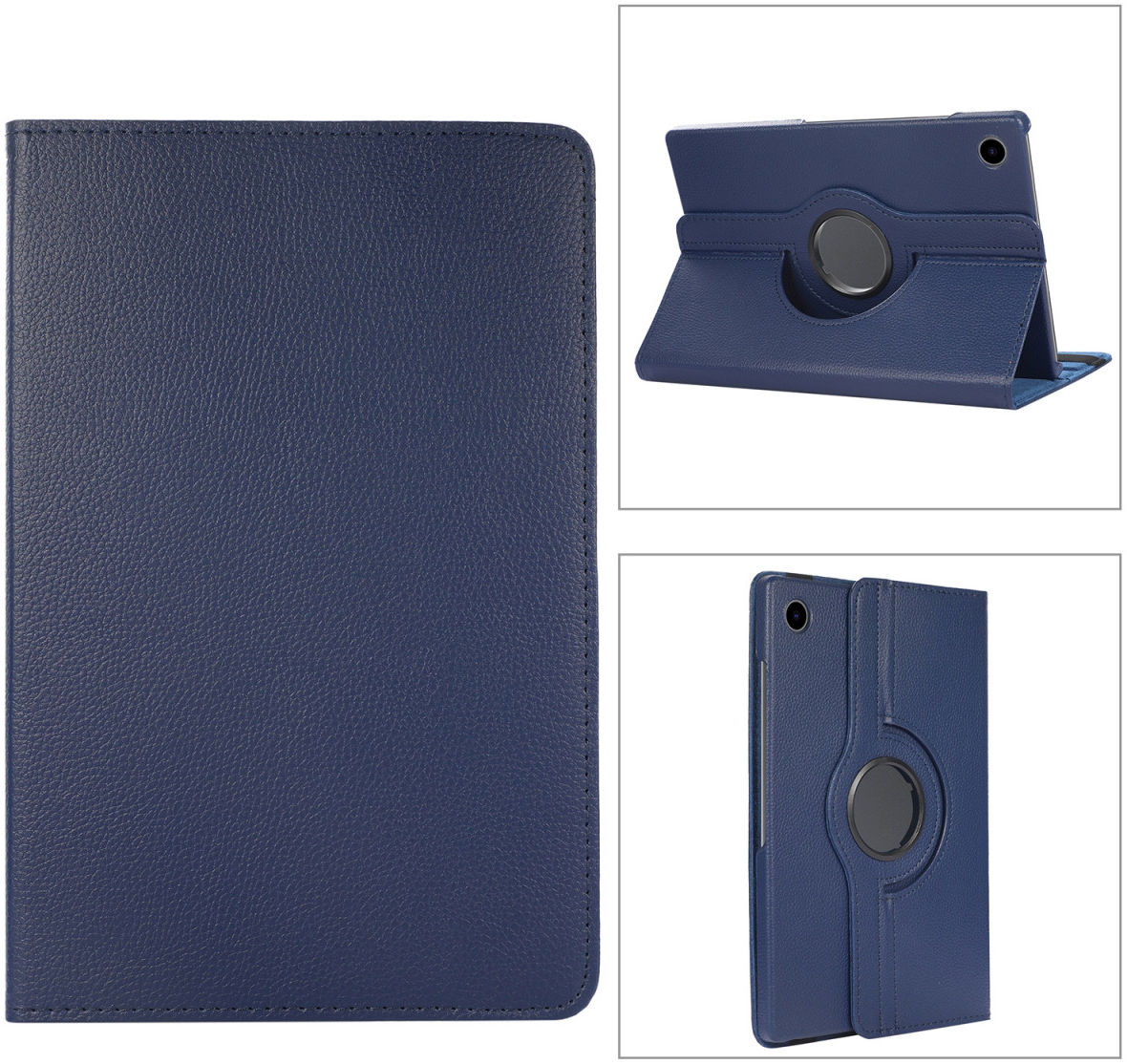 Samsung Galaxy Tab A8 Hoes 360 Graden Draaibare Book Case Blauw afbeelding 4