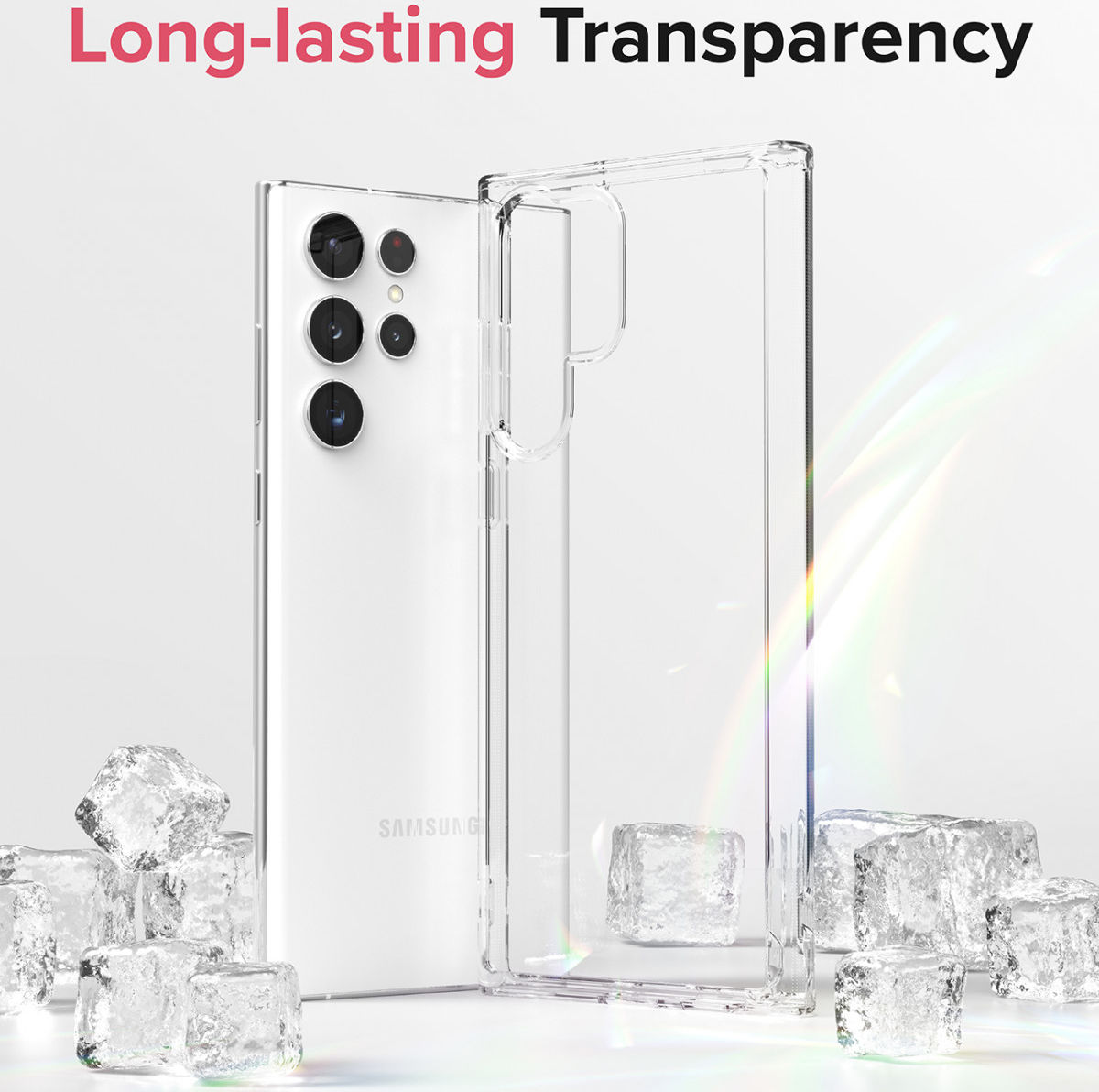 Ringke Fusion Samsung Galaxy S22 Ultra Hoesje Smoke Black afbeelding 6