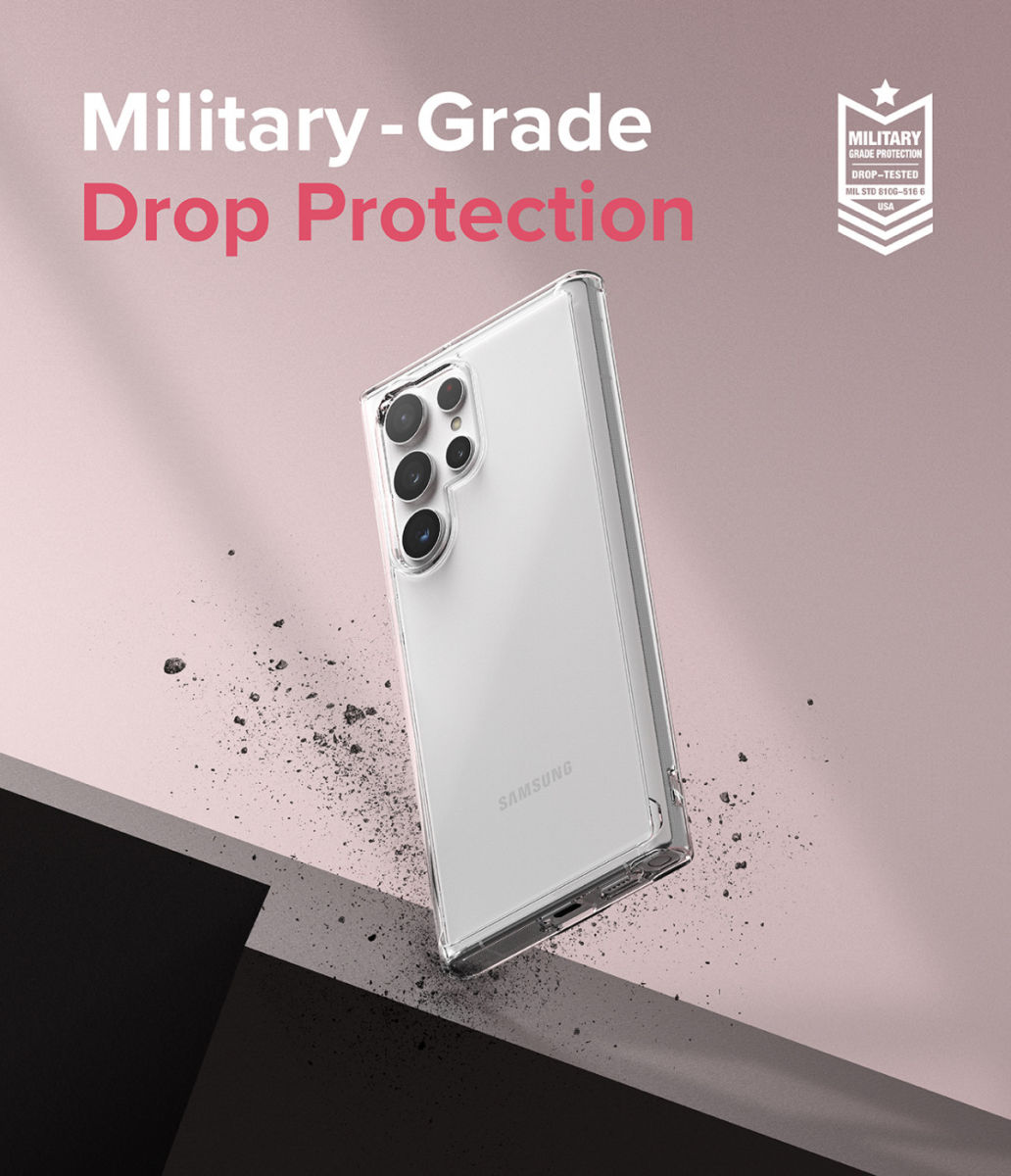 Ringke Fusion Samsung Galaxy S22 Ultra Hoesje Matte Transparant afbeelding 4