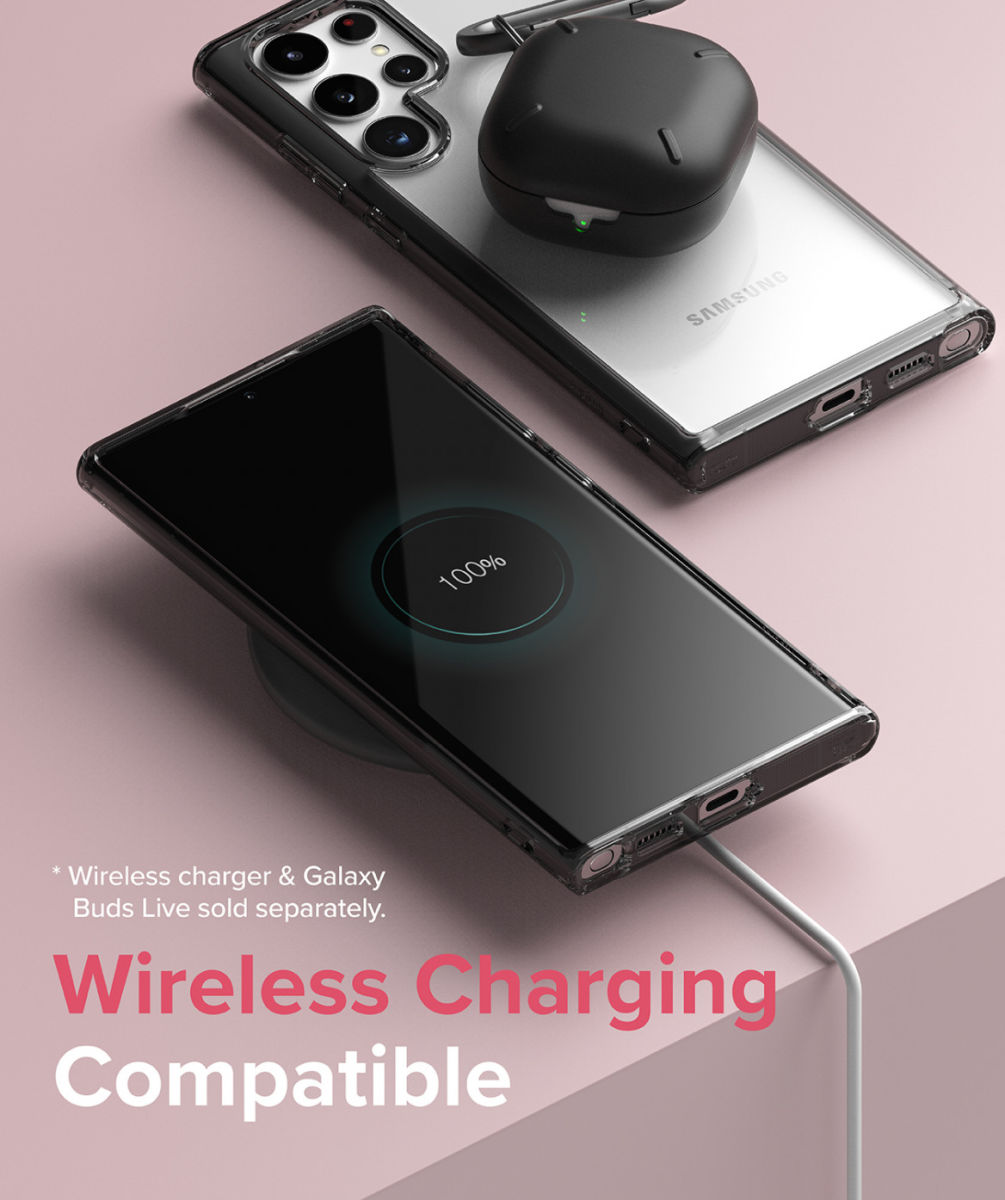 Ringke Fusion Samsung Galaxy S22 Ultra Hoesje Matte Transparant afbeelding 8