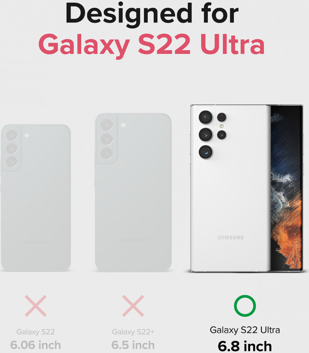Ringke Fusion Samsung Galaxy S22 Ultra Hoesje Matte Transparant afbeelding 9