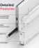 Ringke Fusion Samsung Galaxy S22 Ultra Hoesje Matte Transparant afbeelding 7