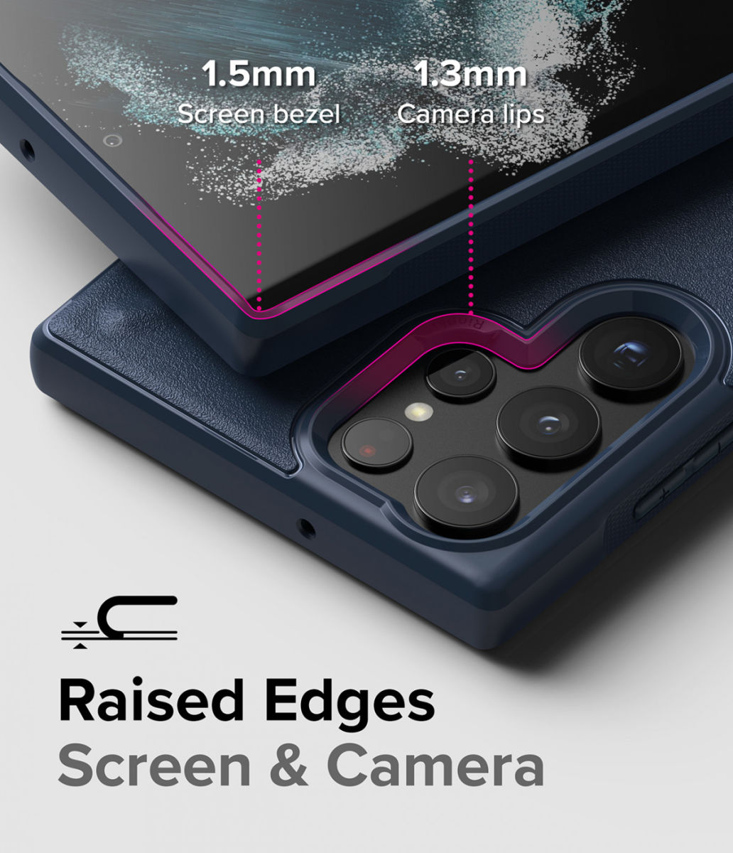 Ringke Onyx Samsung Galaxy S22 Ultra Hoesje Flexibel TPU Grijs afbeelding 5