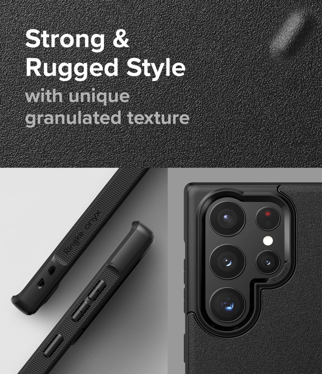 Ringke Onyx Samsung Galaxy S22 Ultra Hoesje Flexibel TPU Grijs afbeelding 6