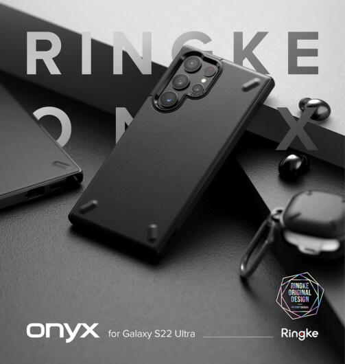 Ringke Onyx Samsung Galaxy S22 Ultra Hoesje Flexibel TPU Grijs afbeelding 12