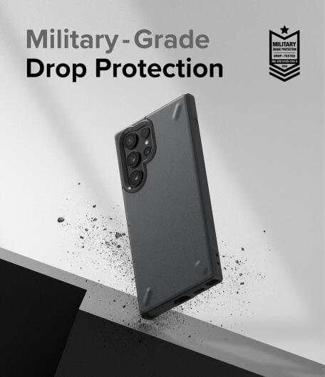 Ringke Onyx Samsung Galaxy S22 Ultra Hoesje Flexibel TPU Grijs afbeelding 4
