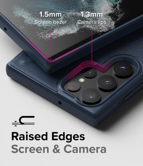 Ringke Onyx Samsung Galaxy S22 Ultra Hoesje Flexibel TPU Grijs afbeelding 5