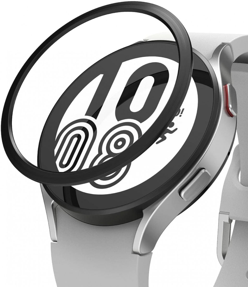 Ringke Bezel Styling - Galaxy Watch 4 44MM Randbeschermer - Zwart afbeelding 1