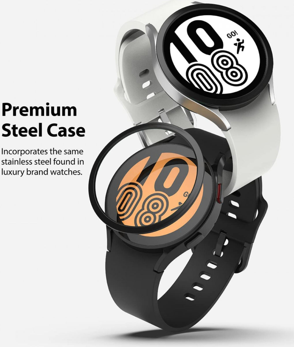 Ringke Bezel Styling - Galaxy Watch 4 44MM Randbeschermer - Zwart afbeelding 5