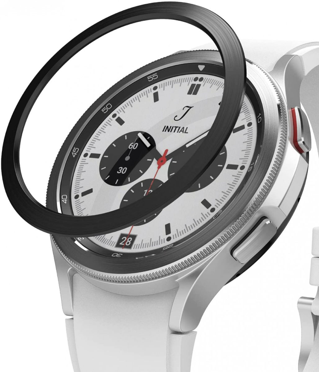 Ringke Bezel Styling Galaxy Watch 4 42MM Randbeschermer Staal Zwart afbeelding 1