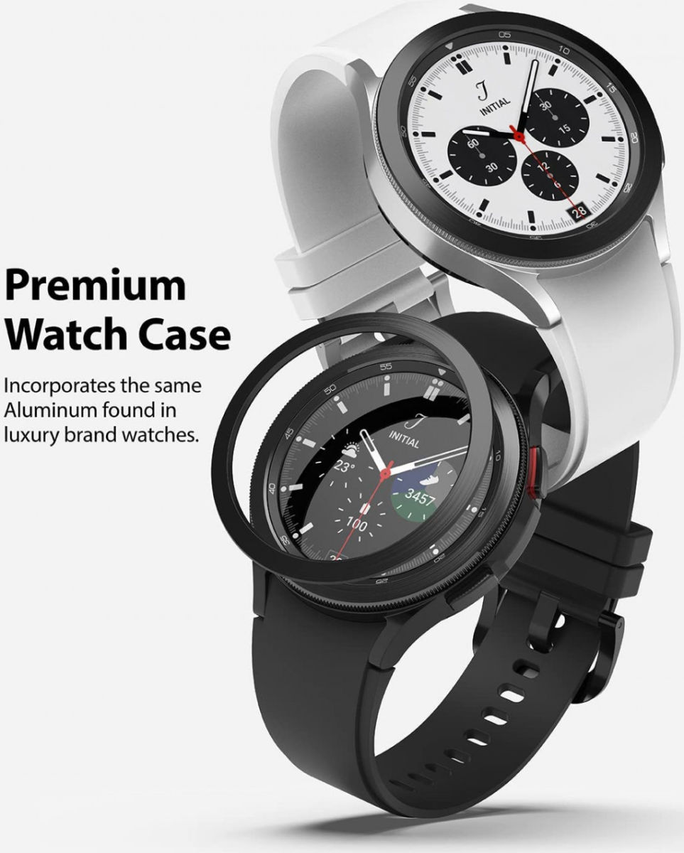 Ringke Bezel Styling Galaxy Watch 4 42MM Randbeschermer Staal Zwart afbeelding 3