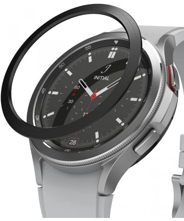 Ringke Bezel Styling - Galaxy Watch 4 46MM Randbeschermer - Zwart Cases