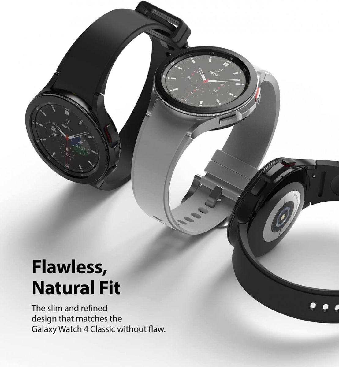 Ringke Bezel Styling - Galaxy Watch 4 46MM Randbeschermer - Zwart afbeelding 3