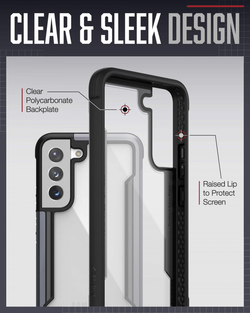 Raptic Shield Samsung Galaxy S22 Hoesje Militair Getest 3M Zwart afbeelding 5