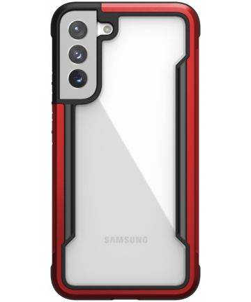 Raptic Shield Samsung Galaxy S22 Plus Case Militair Getest Rood Hoesjes