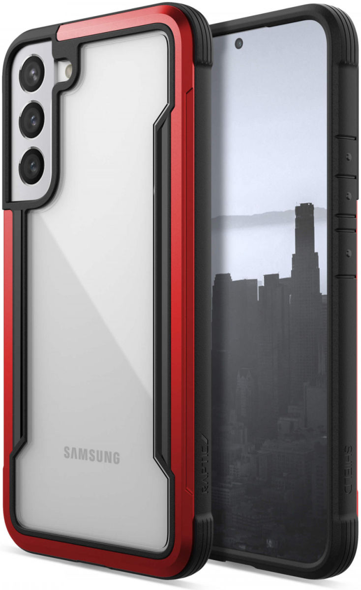 Raptic Shield Samsung Galaxy S22 Plus Case Militair Getest Rood afbeelding 2