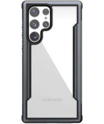 Raptic Shield Samsung Galaxy S22 Ultra Case Militair Getest Zwart