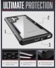 Raptic Shield Samsung Galaxy S22 Ultra Case Militair Getest Zwart