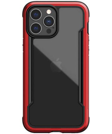Raptic Shield Pro iPhone 13 Pro Max Hoesje Militair Getest Rood Hoesjes