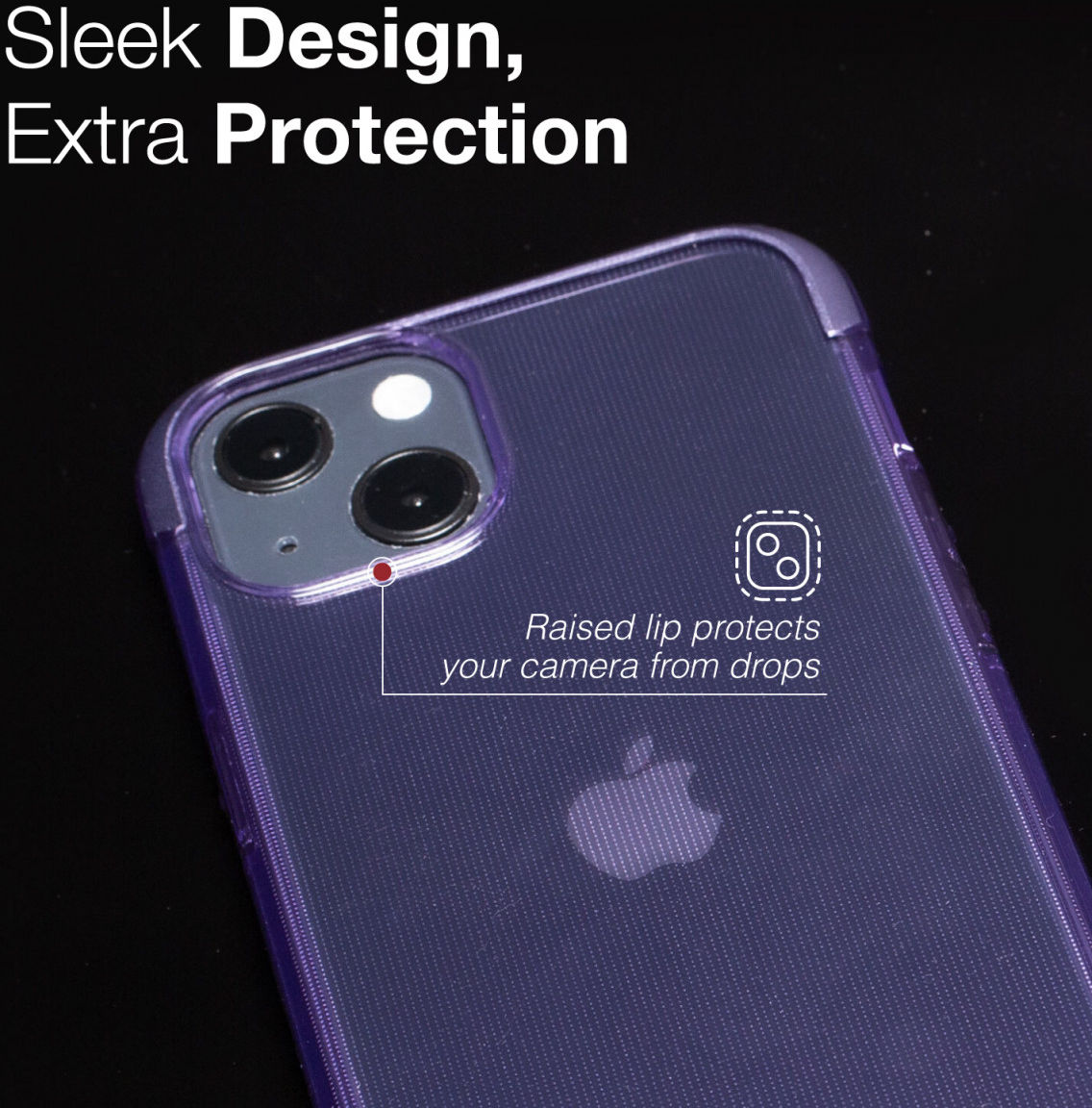 Raptic Air Apple iPhone 13 Hoesje Back Cover Paars afbeelding 8