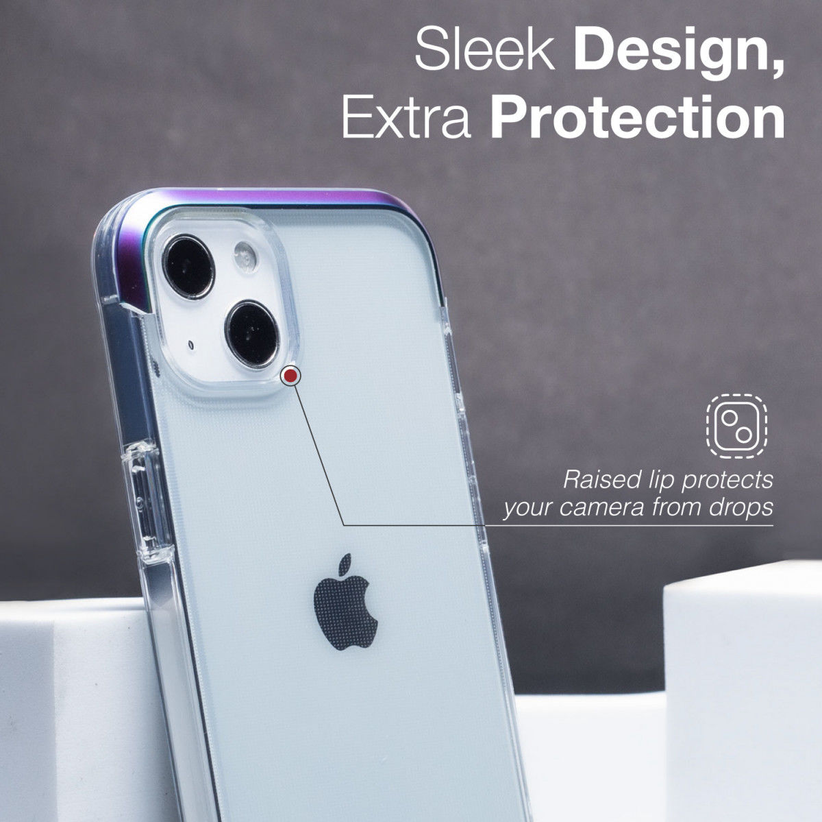 Raptic Air Apple iPhone 13 Hoesje Back Cover Iridescent afbeelding 6