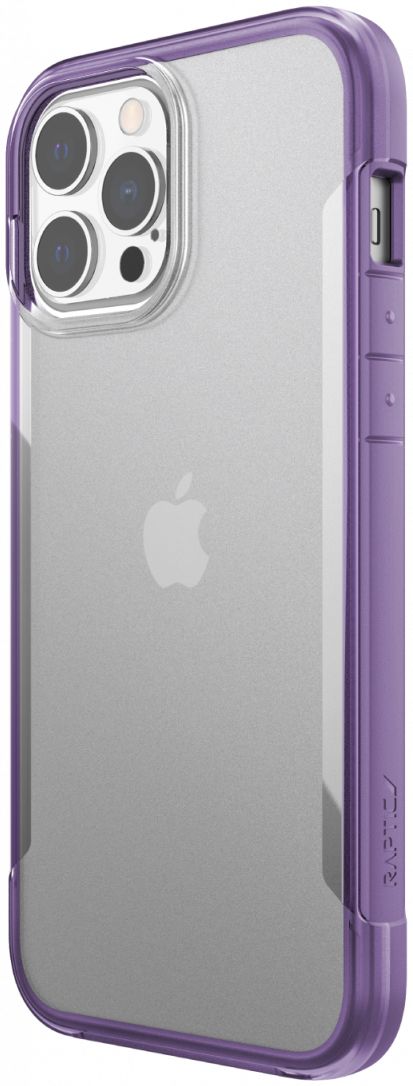 Raptic Terrain iPhone 13 Pro Max Hoesje Back Cover Transparant/Paars afbeelding 2