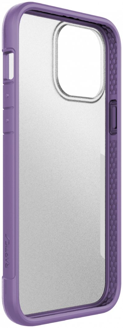 Raptic Terrain iPhone 13 Pro Max Hoesje Back Cover Transparant/Paars afbeelding 4