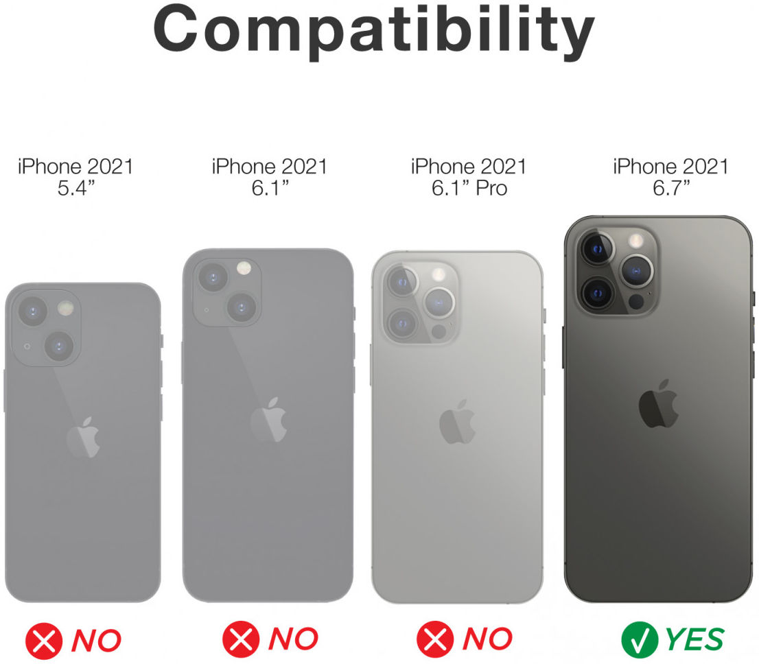 Raptic Terrain iPhone 13 Pro Max Hoesje Back Cover Transparant/Paars afbeelding 8