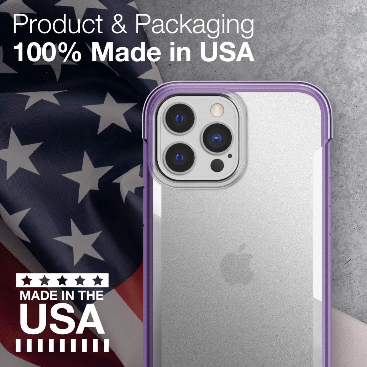 Raptic Terrain iPhone 13 Pro Max Hoesje Back Cover Transparant/Paars afbeelding 9