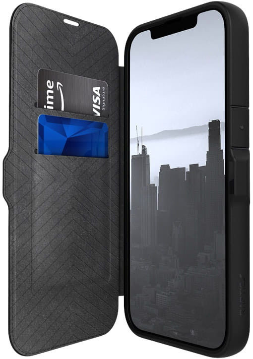 Raptic Urban Folio Apple iPhone 13 Hoesje Book Case Zwart afbeelding 1