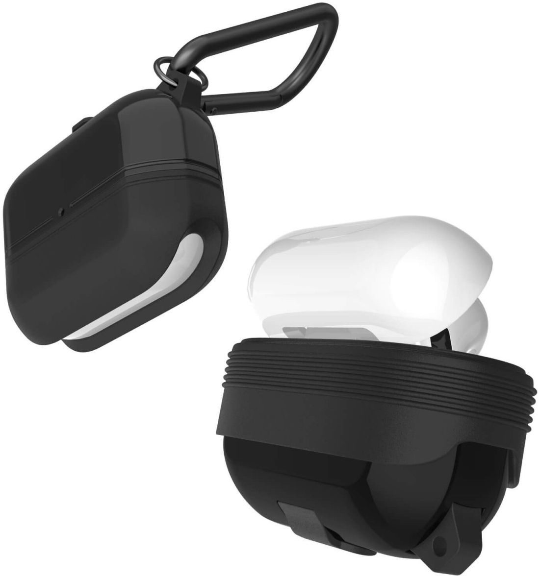 Raptic Journey AirPods Pro Hoesje Bescherm Case Zwart afbeelding 2