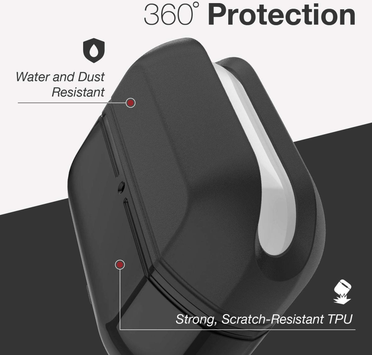Raptic Journey AirPods Pro Hoesje Bescherm Case Zwart afbeelding 3