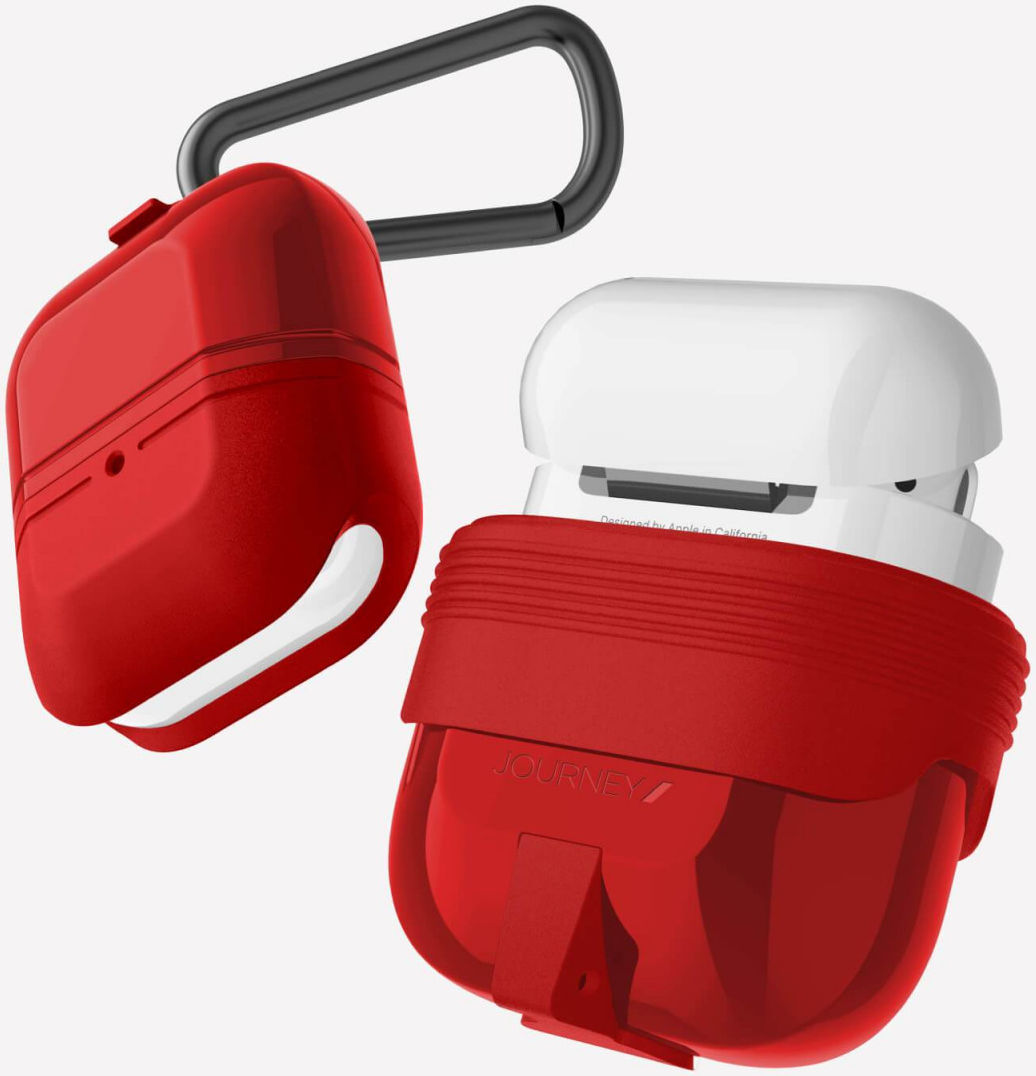 Raptic Journey AirPods Hoesje Bescherm Case Rood afbeelding 2