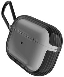 Raptic Clear Apple AirPods Pro Hoesje Zwart