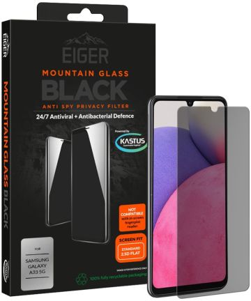 Eiger Samsung Galaxy A33 Screen Protector Privacy Tempered Glass Screen Protectors