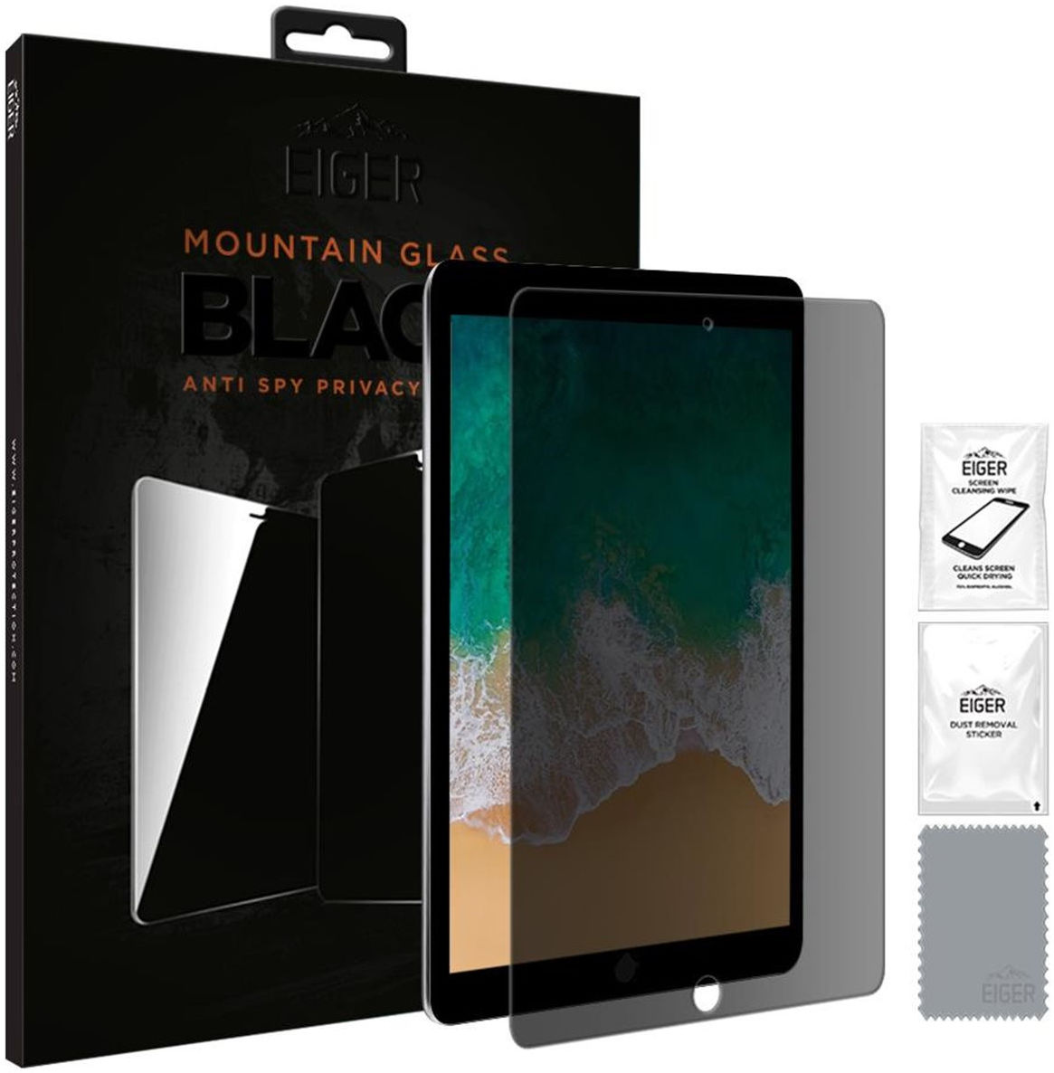 Eiger iPad Air 10.5 (2019) / Pro 10.5 Privacy Glass Screen Protector afbeelding 2