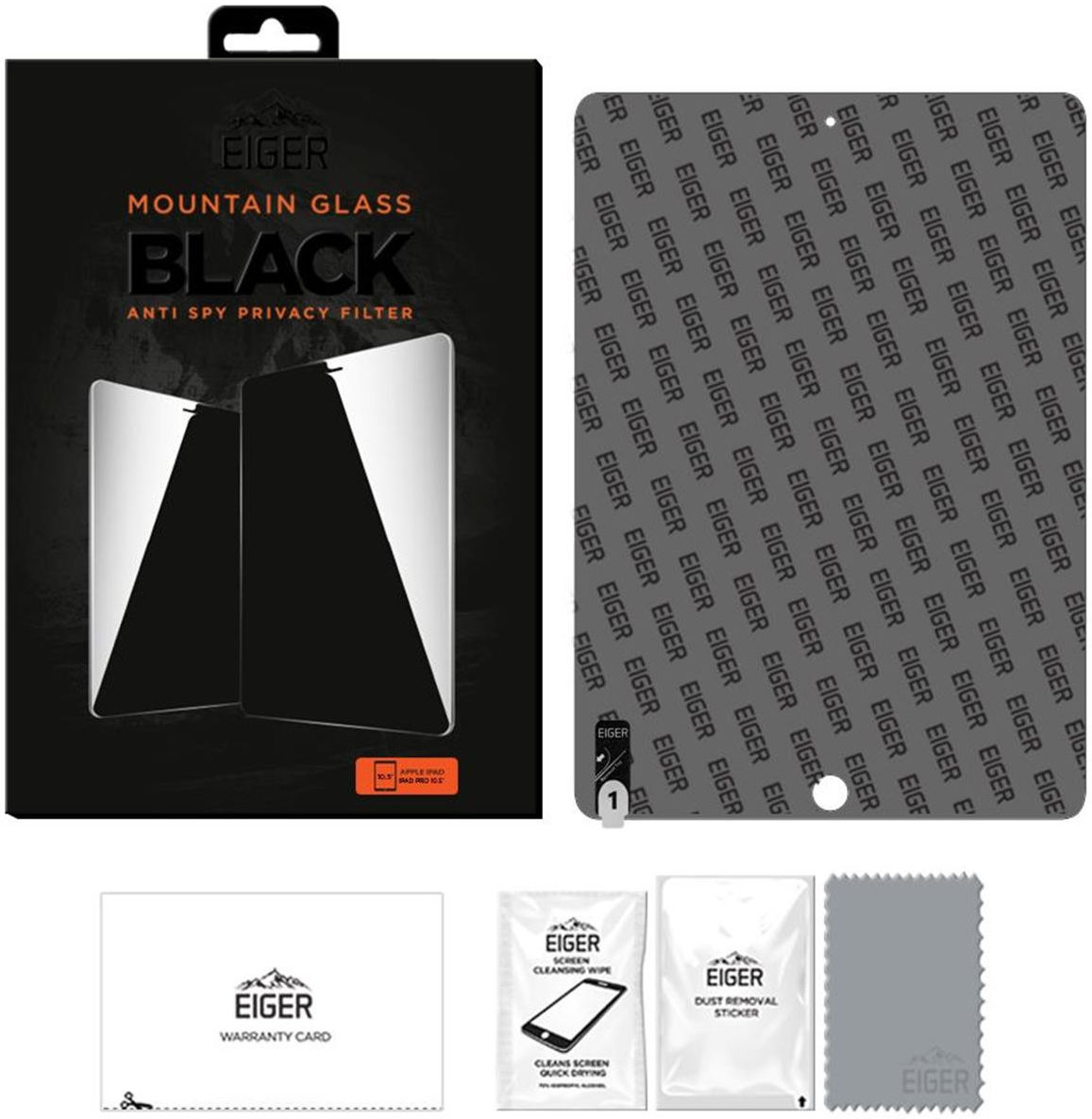 Eiger iPad Air 10.5 (2019) / Pro 10.5 Privacy Glass Screen Protector afbeelding 3