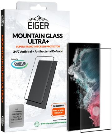 Eiger Ultra+ Samsung Galaxy S22 Ultra Screen Protector Antibacterieel Screen Protectors