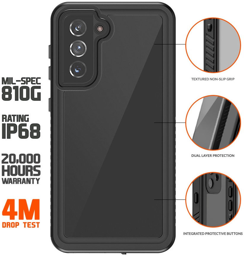 Eiger Avalanche Samsung Galaxy S22 Waterdicht Hoesje Zwart afbeelding 5