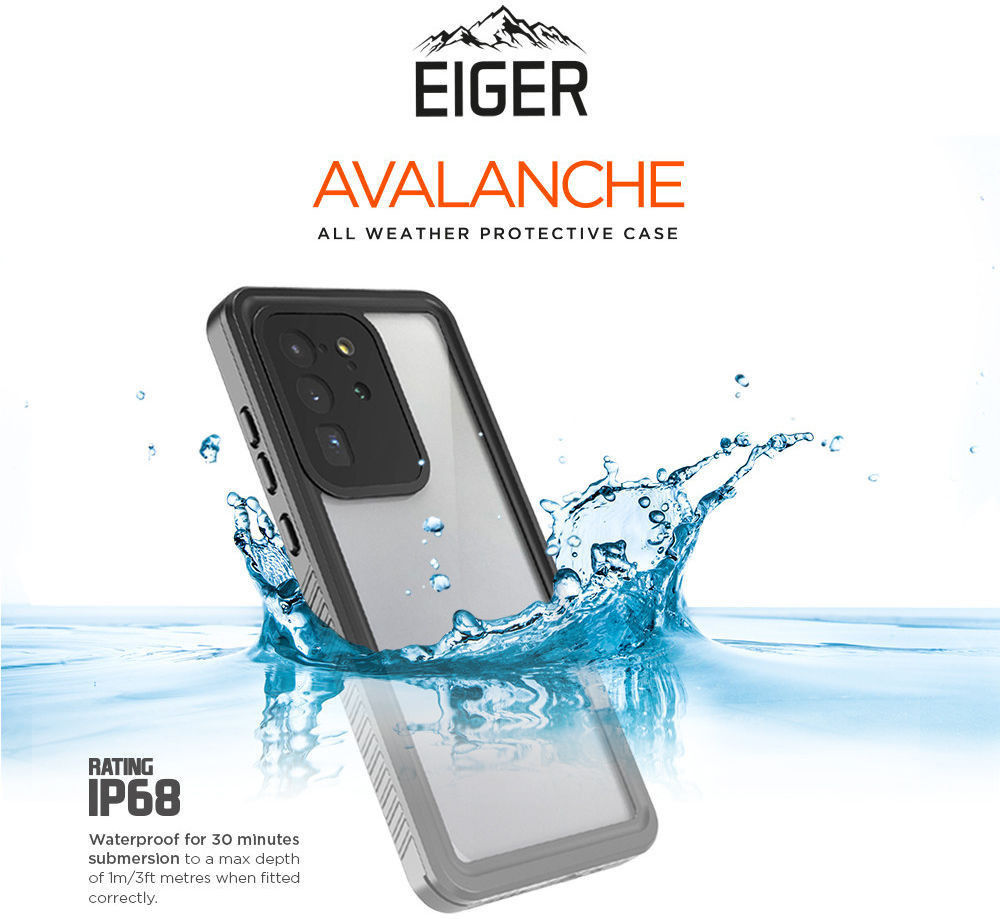 Eiger Avalanche Samsung Galaxy S22 Waterdicht Hoesje Zwart afbeelding 2